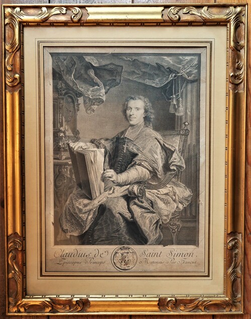 Jean Daullé, Portrait of Claude de Saint-Simon