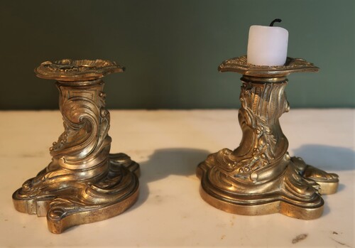 Pair of Louis XV style candelholders