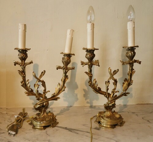 Pair of Louis XV style Candlesticks
