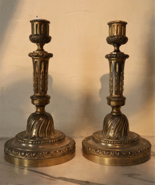 Pair of Louis XVI candleholders