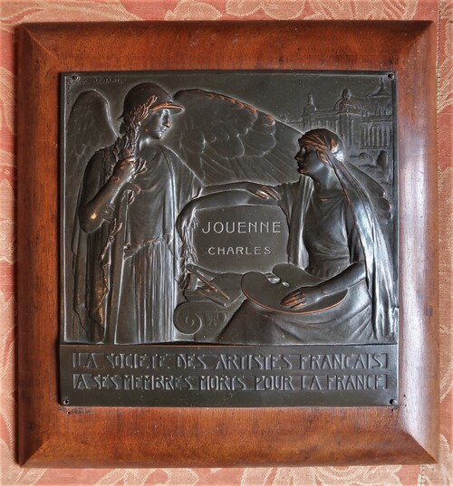 Raoul Bénard, Plaque in memory of the artist Charles Jouenne death during IWW