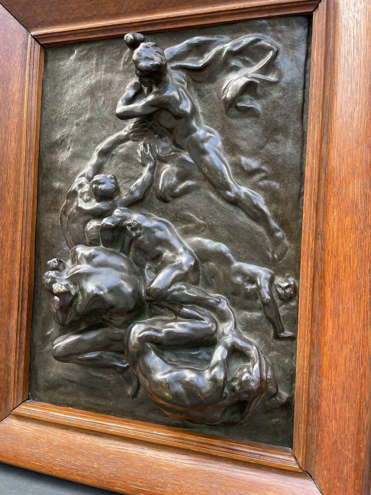 Aimé-Jules DALOU (1838-1902), les châtiments. Bas relief