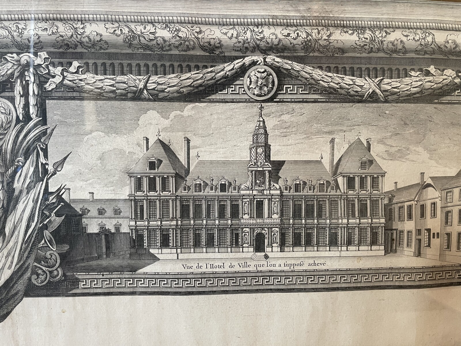 Allegory in homage to Louis XIII dated 1636