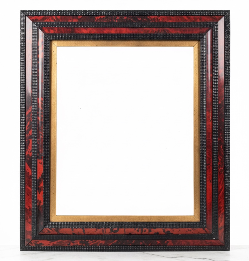 Antwerp style frame, includes an old glass