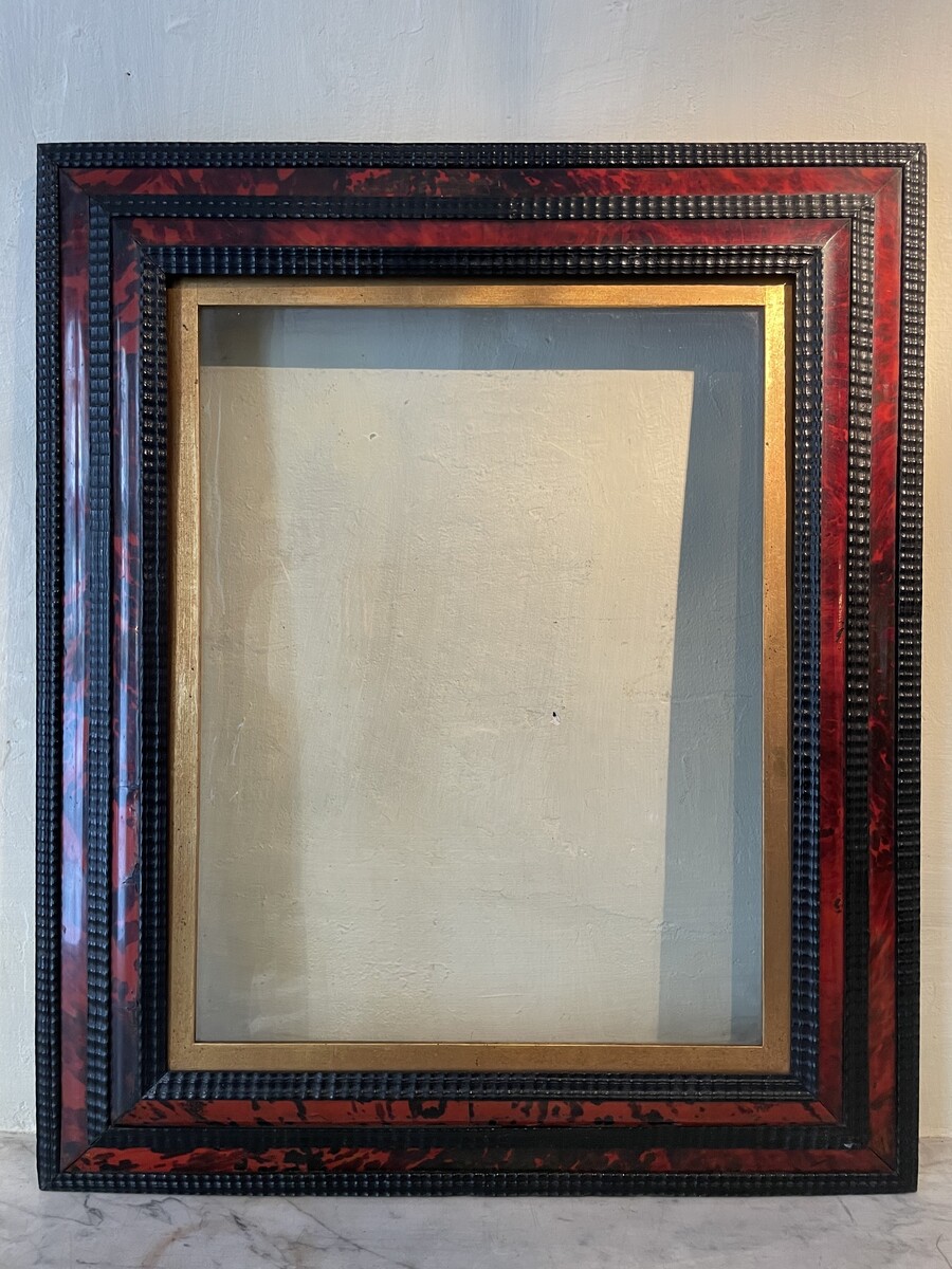 Antwerp style frame, includes an old glass
