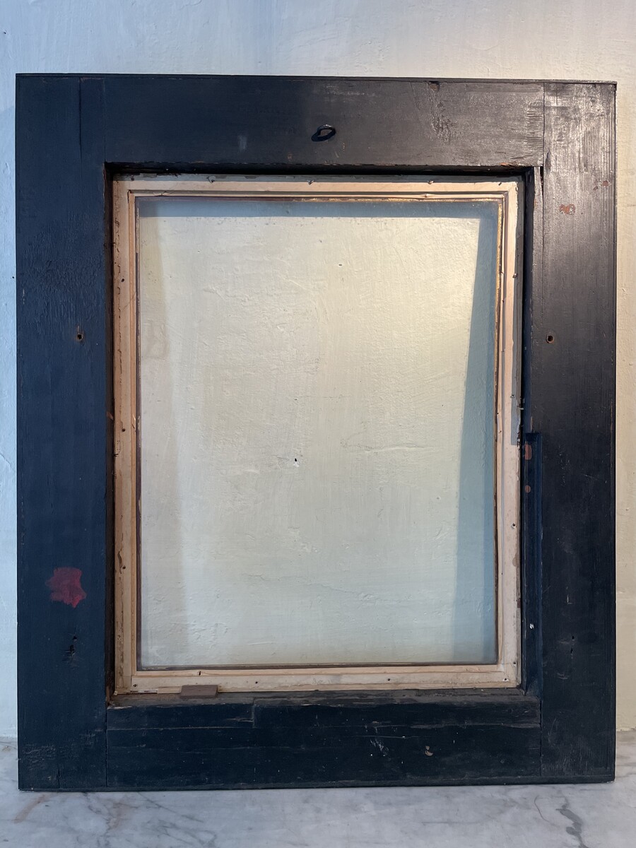 Antwerp style frame, includes an old glass