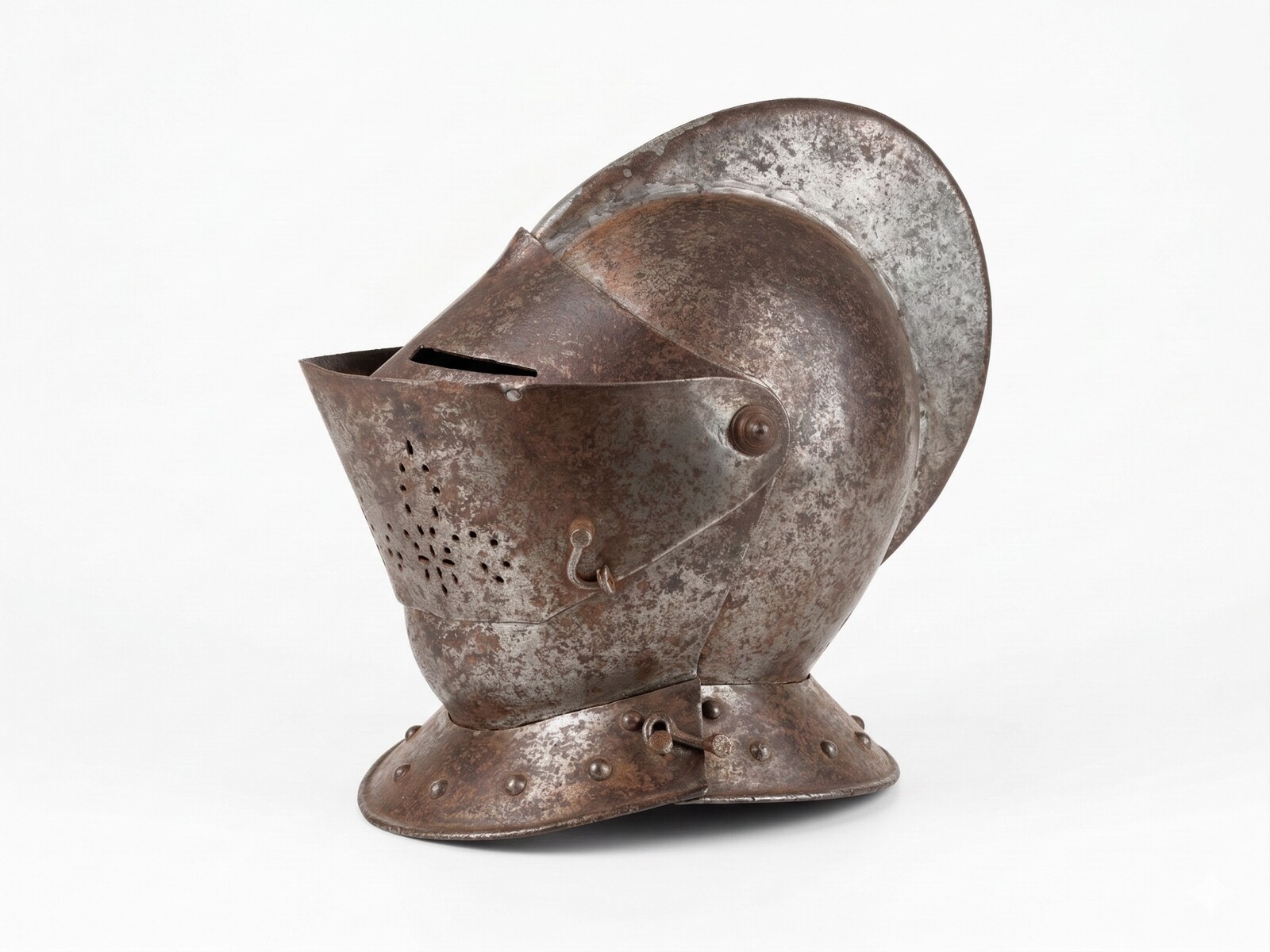 Articulated minitaur helm, upper element of armor