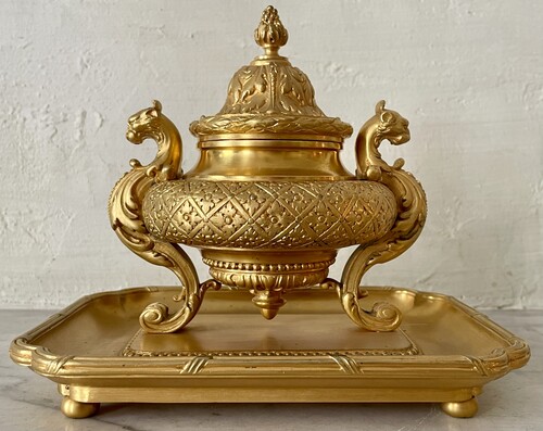 Barbedienne, Renaissance style inkwell