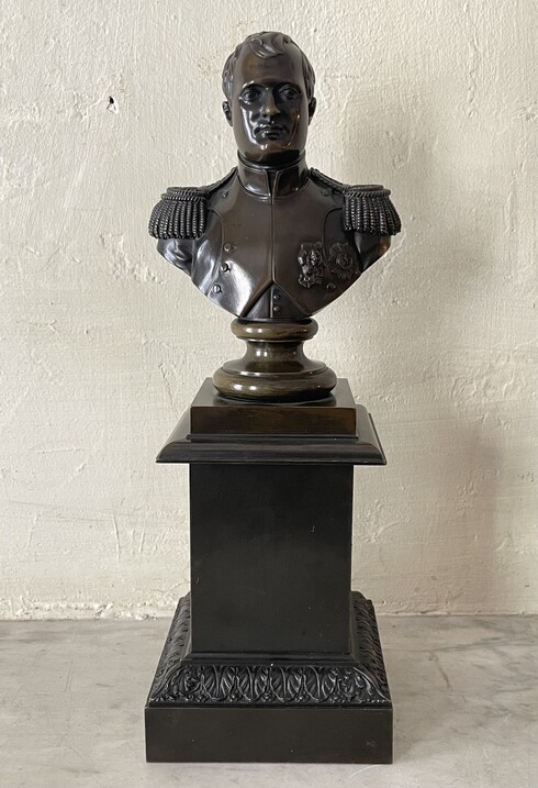 Bust of Emperor Napoleon I on a pedestal