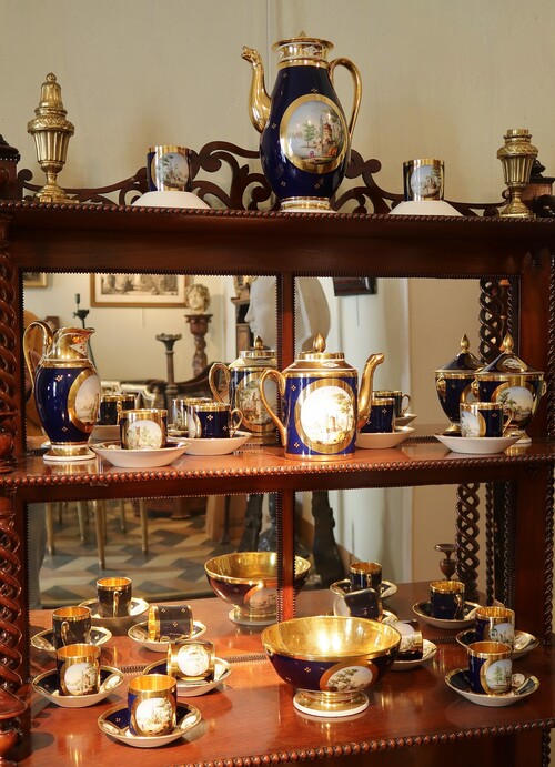 Coffee and tea service with cream bowl