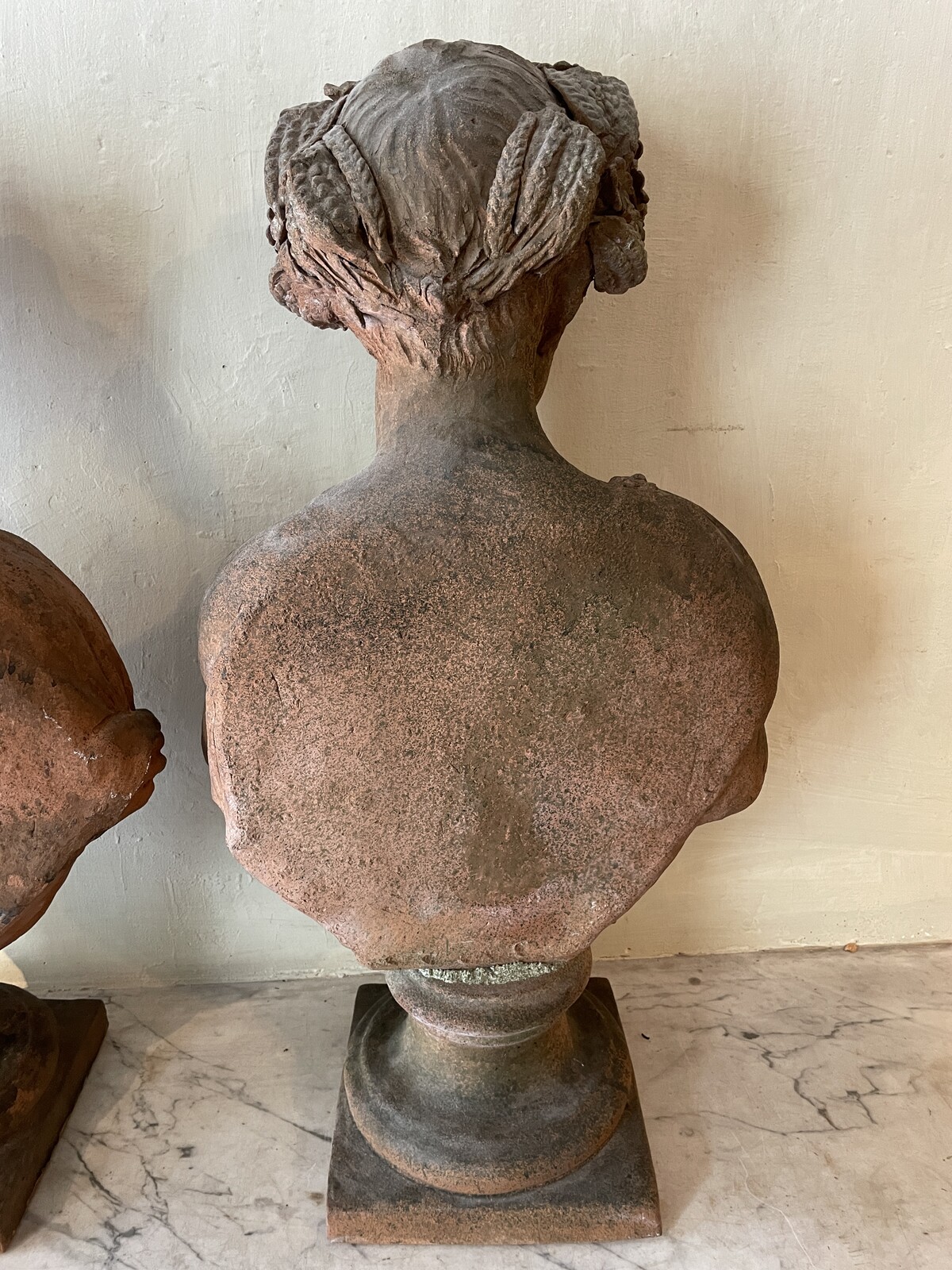 Couple of allegorical busts