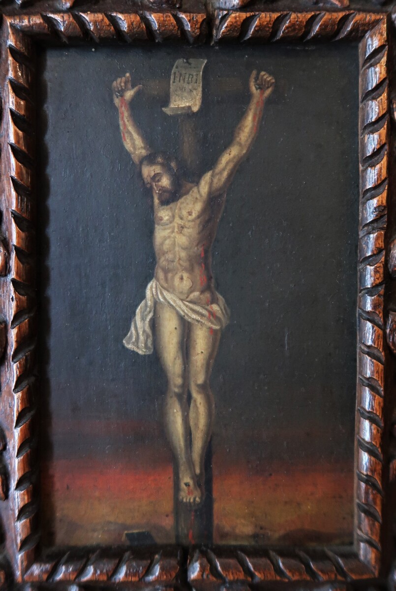 Frame with Christ on the cross