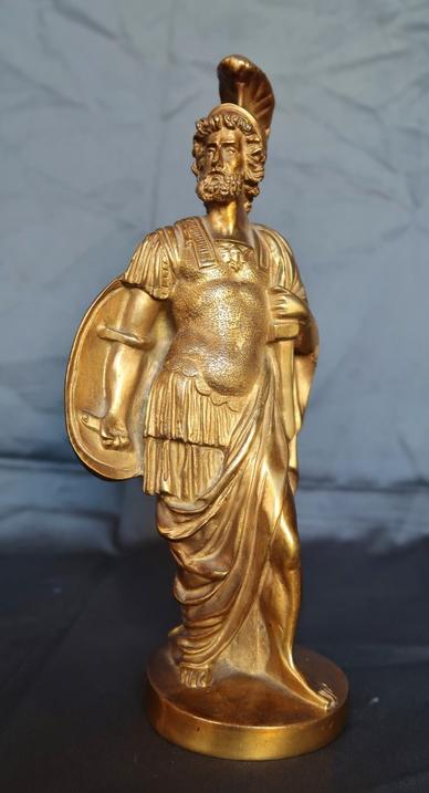 Gilded Sculpture of Mars signed Bartoli