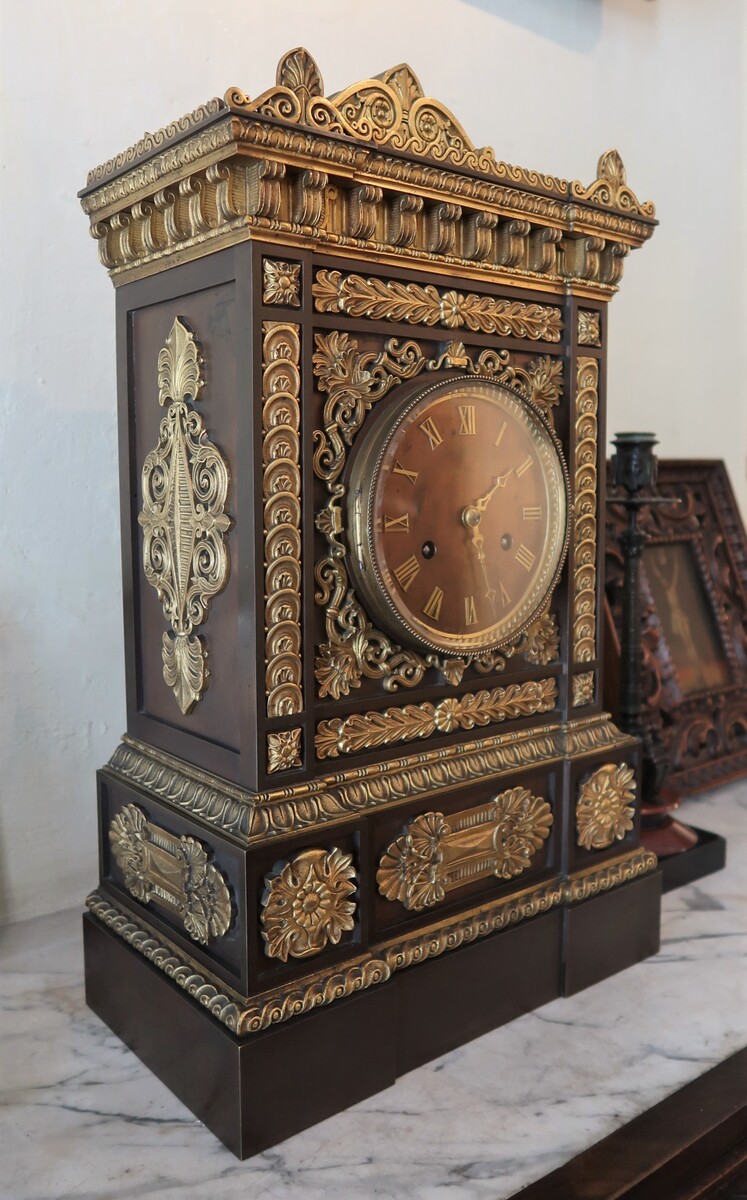 Impressive mantel clock by Sironval