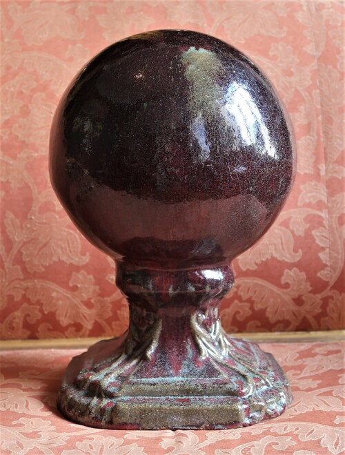 Large glazed ceramic ball