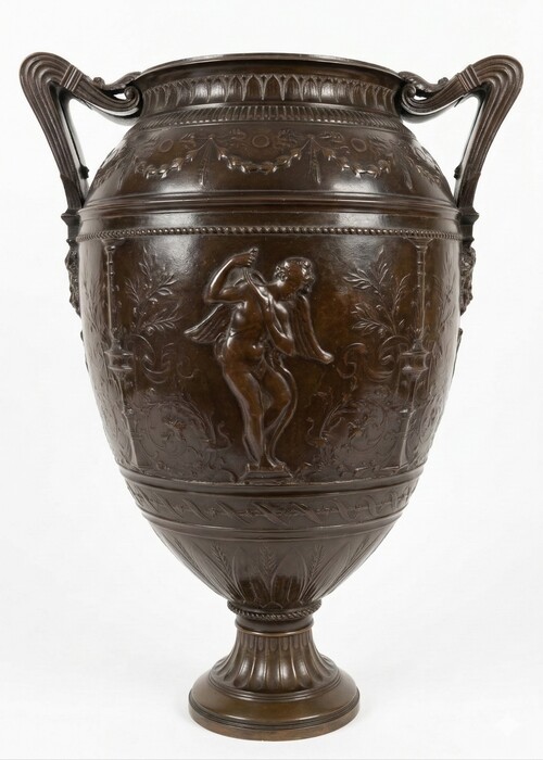 Large vase with handles in the taste of antiquity