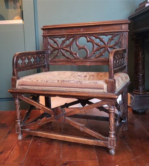 Little Gothic Revival seat