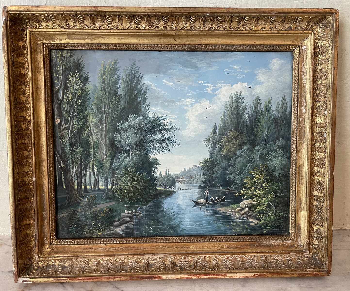Lively River Landscape