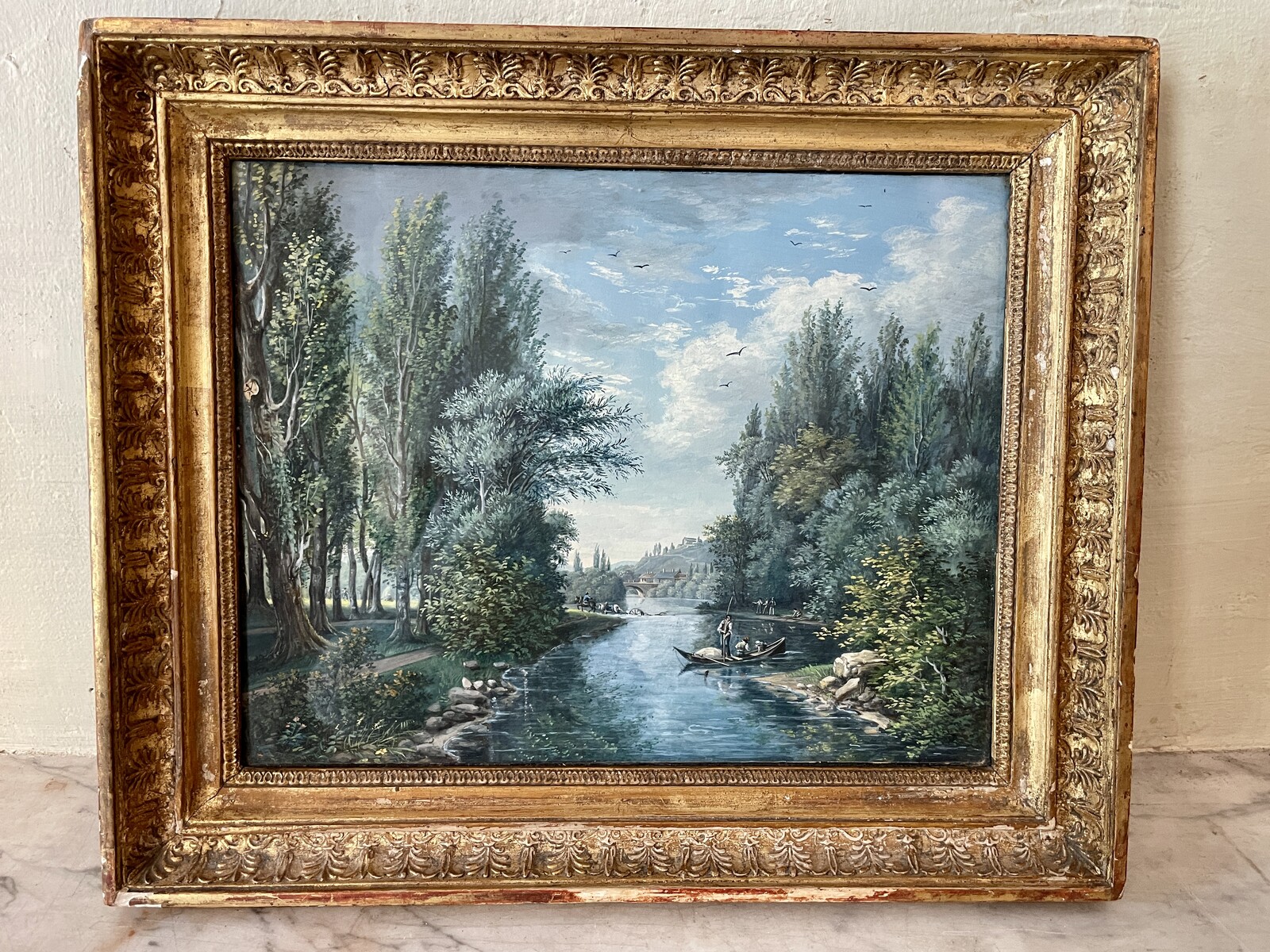 Lively River Landscape