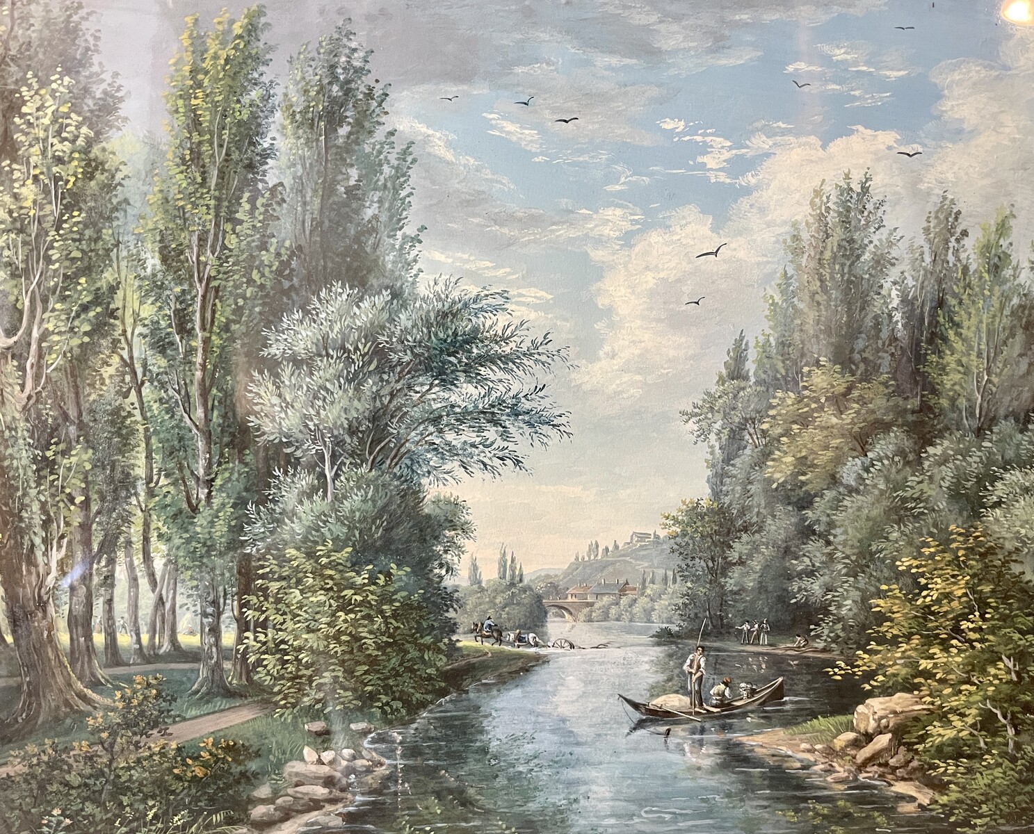 Lively River Landscape