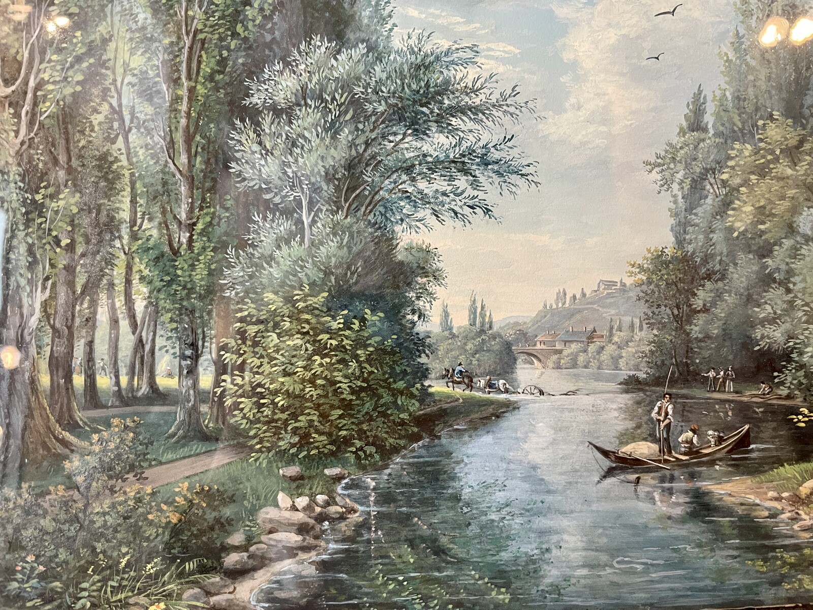Lively River Landscape