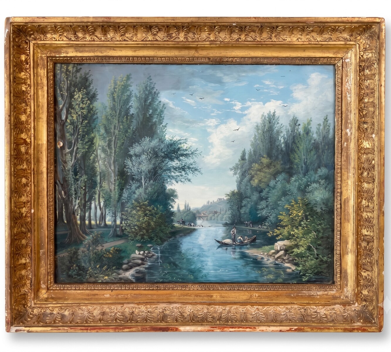 Lively River Landscape