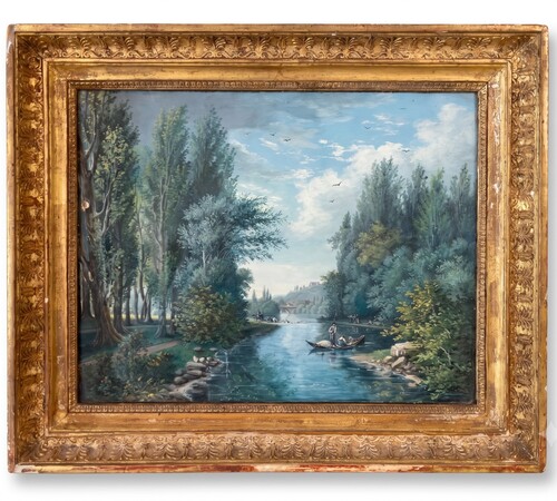 Lively River Landscape