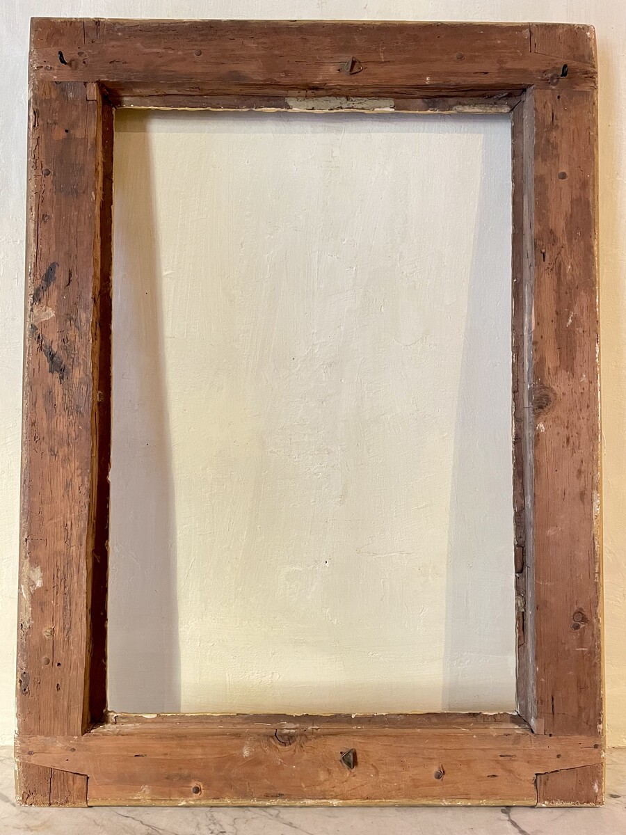 Louis XIV style frame decorated with wreaths of foliage and fruit