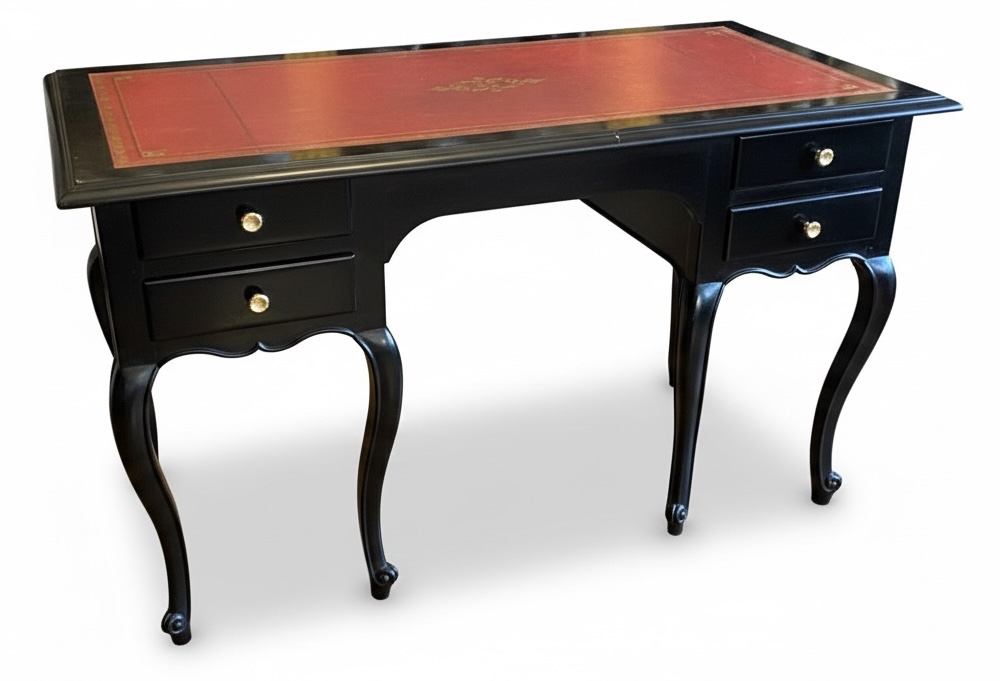 Louis XV desk with 6 legs and 4 drawers