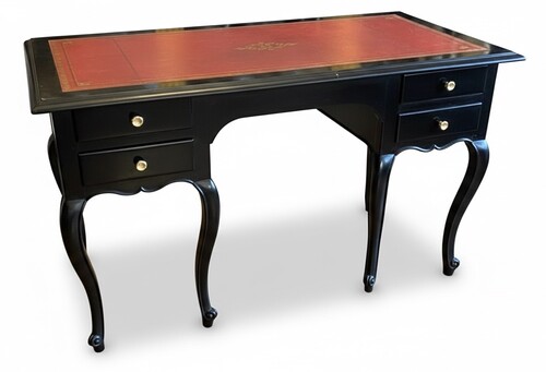 Louis XV desk with 6 legs and 4 drawers