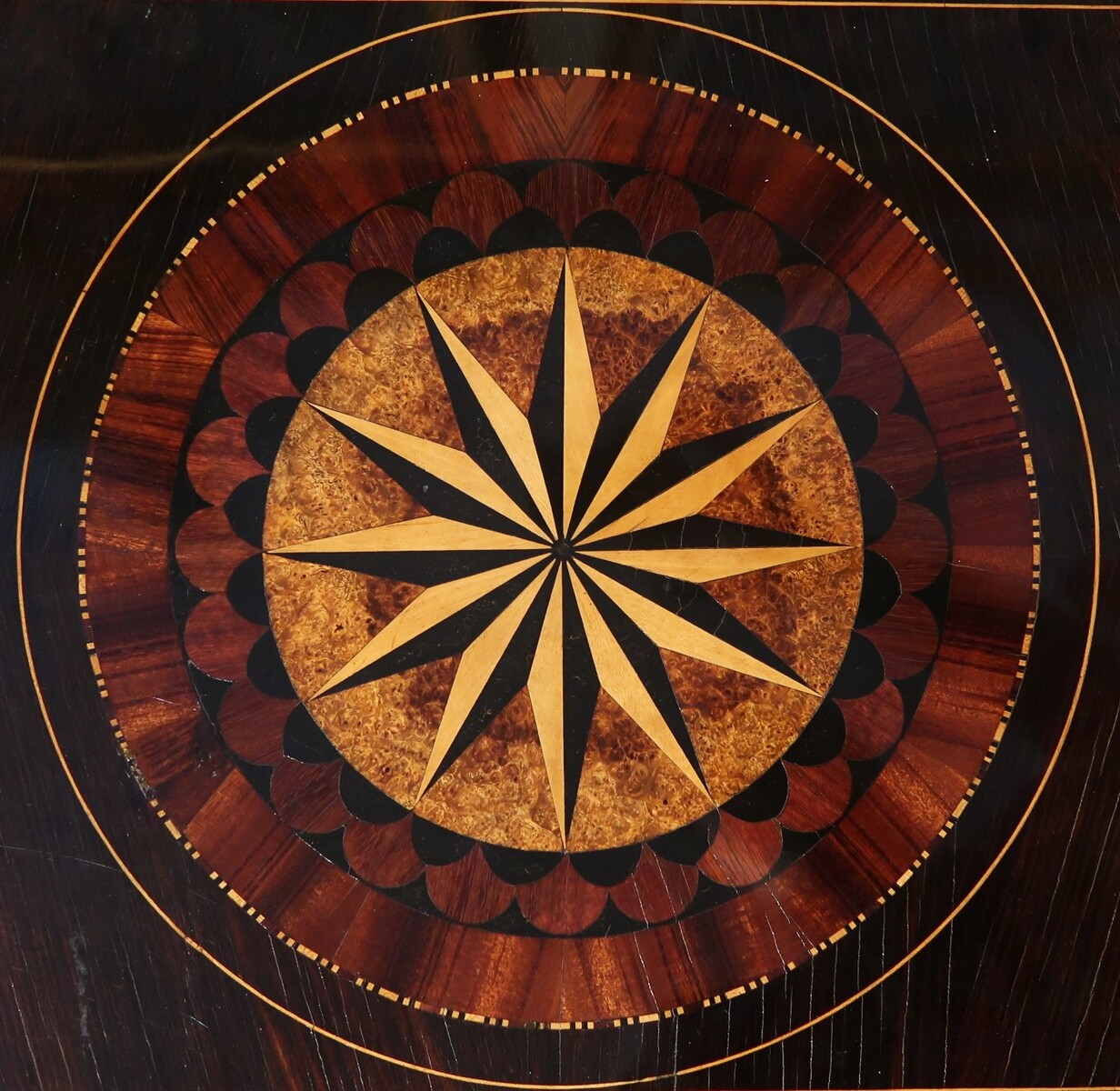 Marquetry table