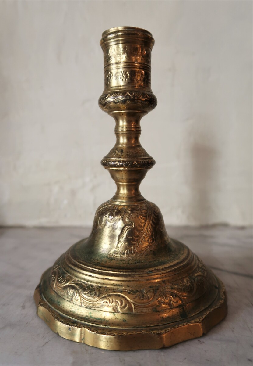 Pair of 18th century candelholders