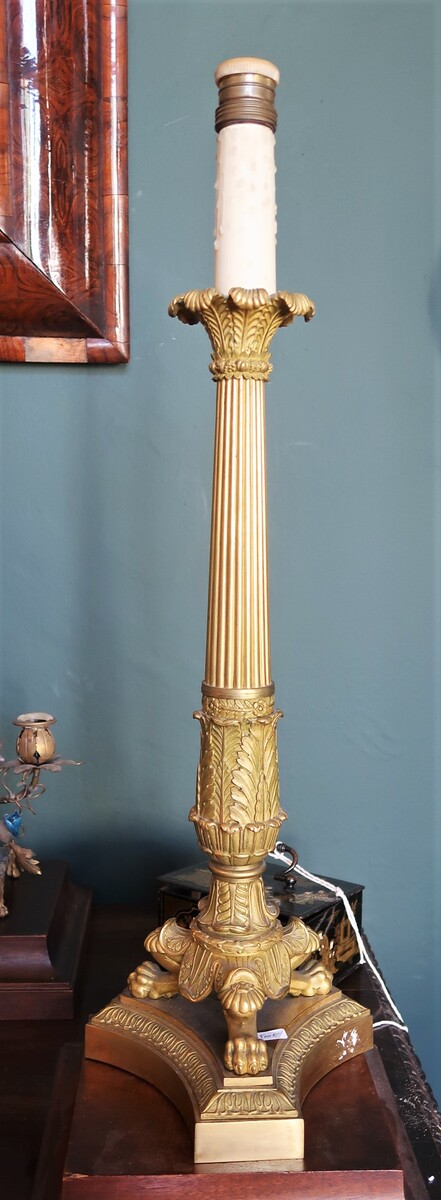 Pair of candelabras mounted as a base lamp