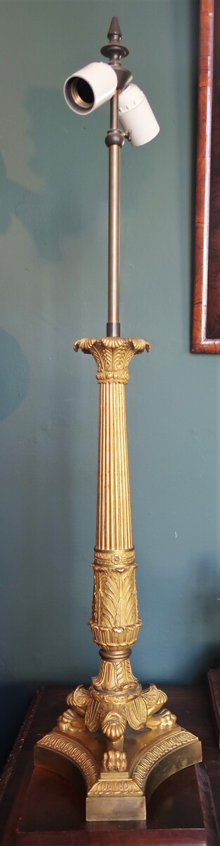 Pair of candelabras mounted as a base lamp