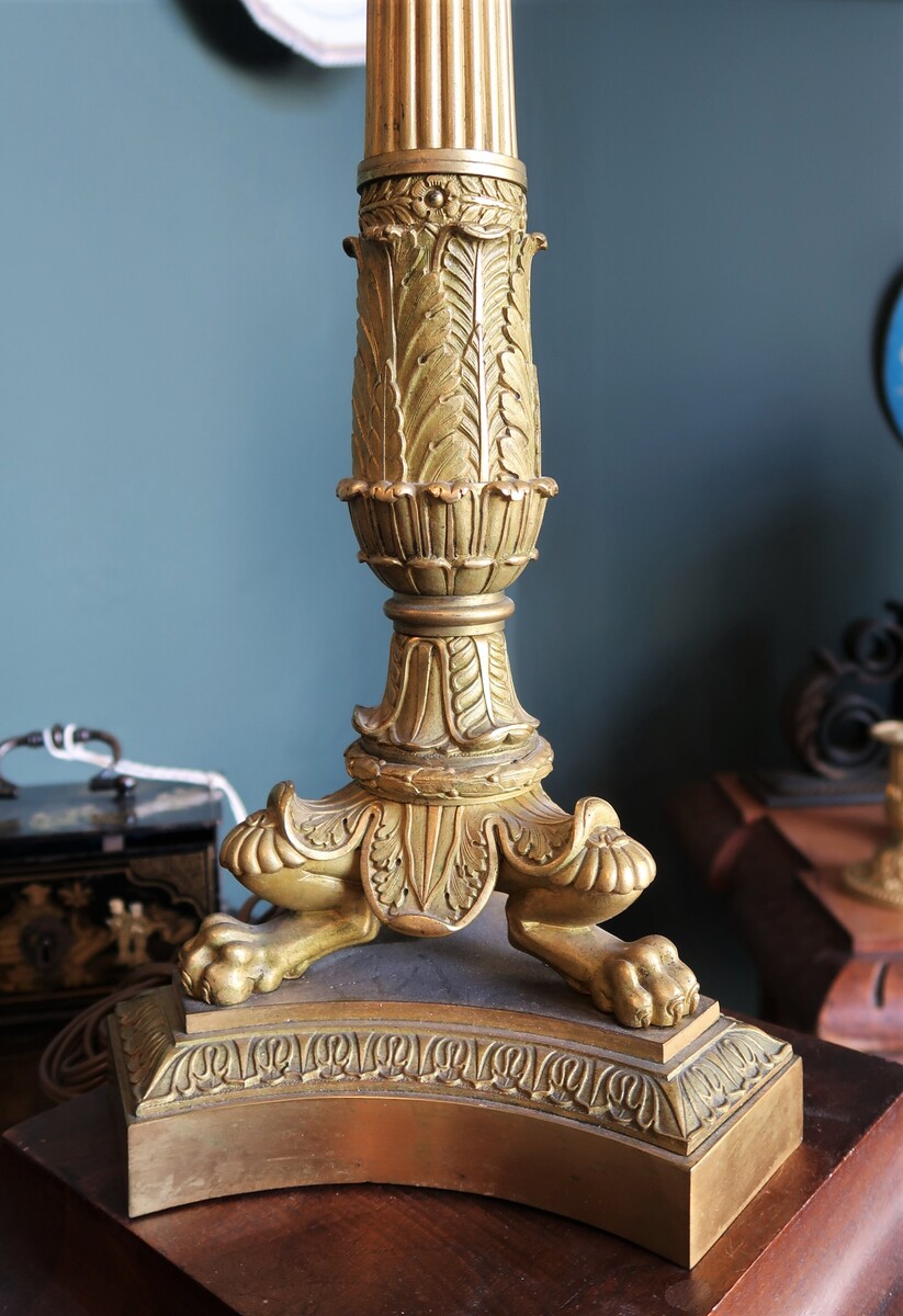 Pair of candelabras mounted as a base lamp