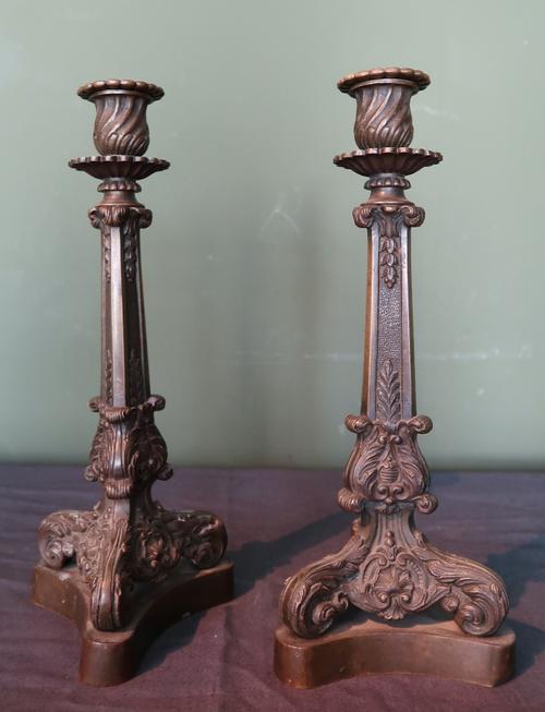 Pair of Candelholders