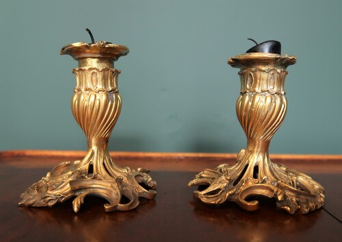 Pair of candleholders