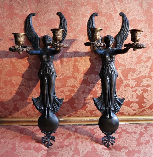 Pair of Empire wall-lights