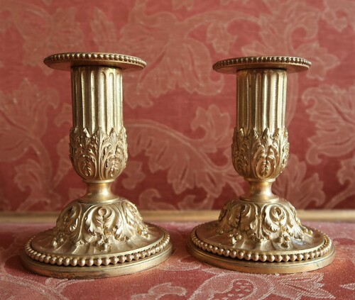 Pair of little Louis XVI style candelholders