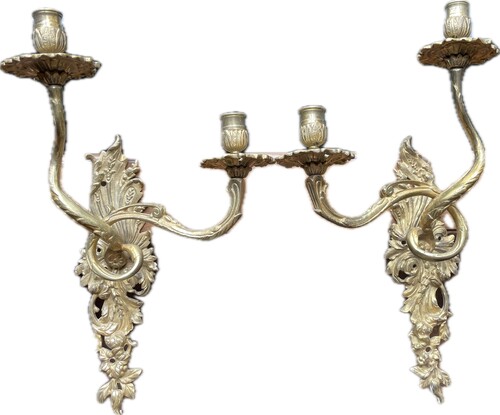 Pair of Louis XV style wall lights