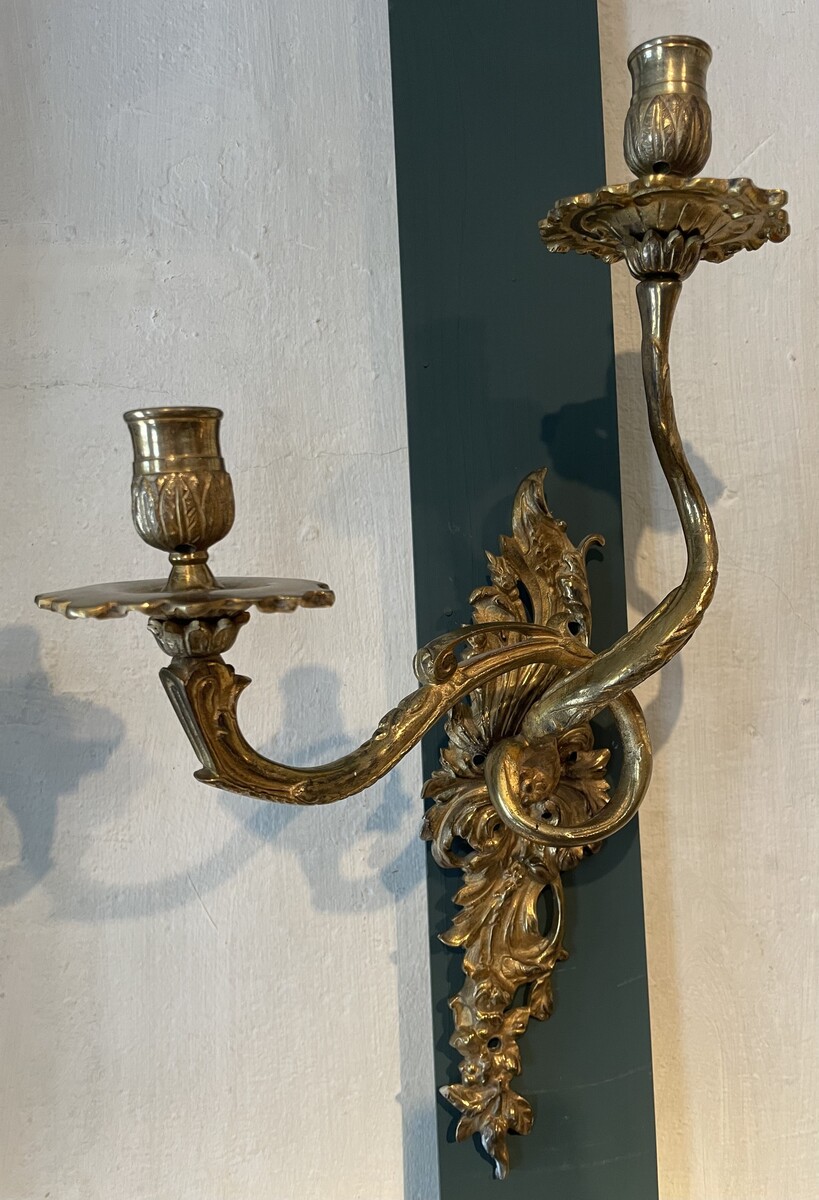 Pair of Louis XV style wall lights