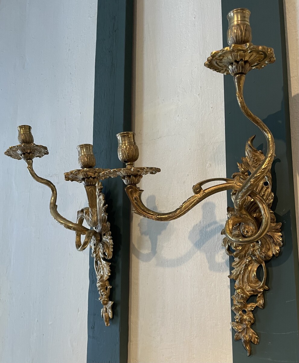 Pair of Louis XV style wall lights