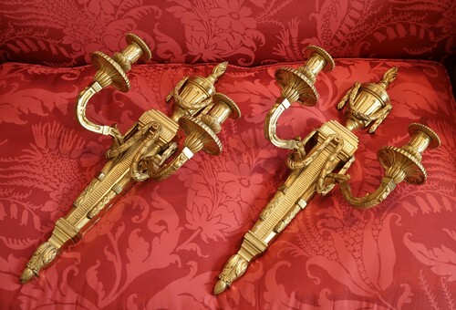 Pair of Louis XVI Style Wall Lights