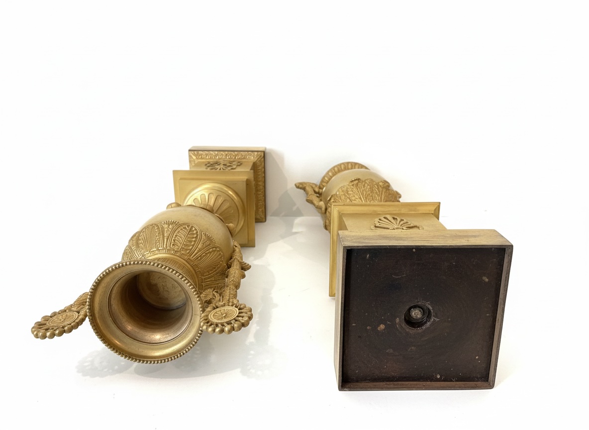 Pair of Restoration style ornemental vase