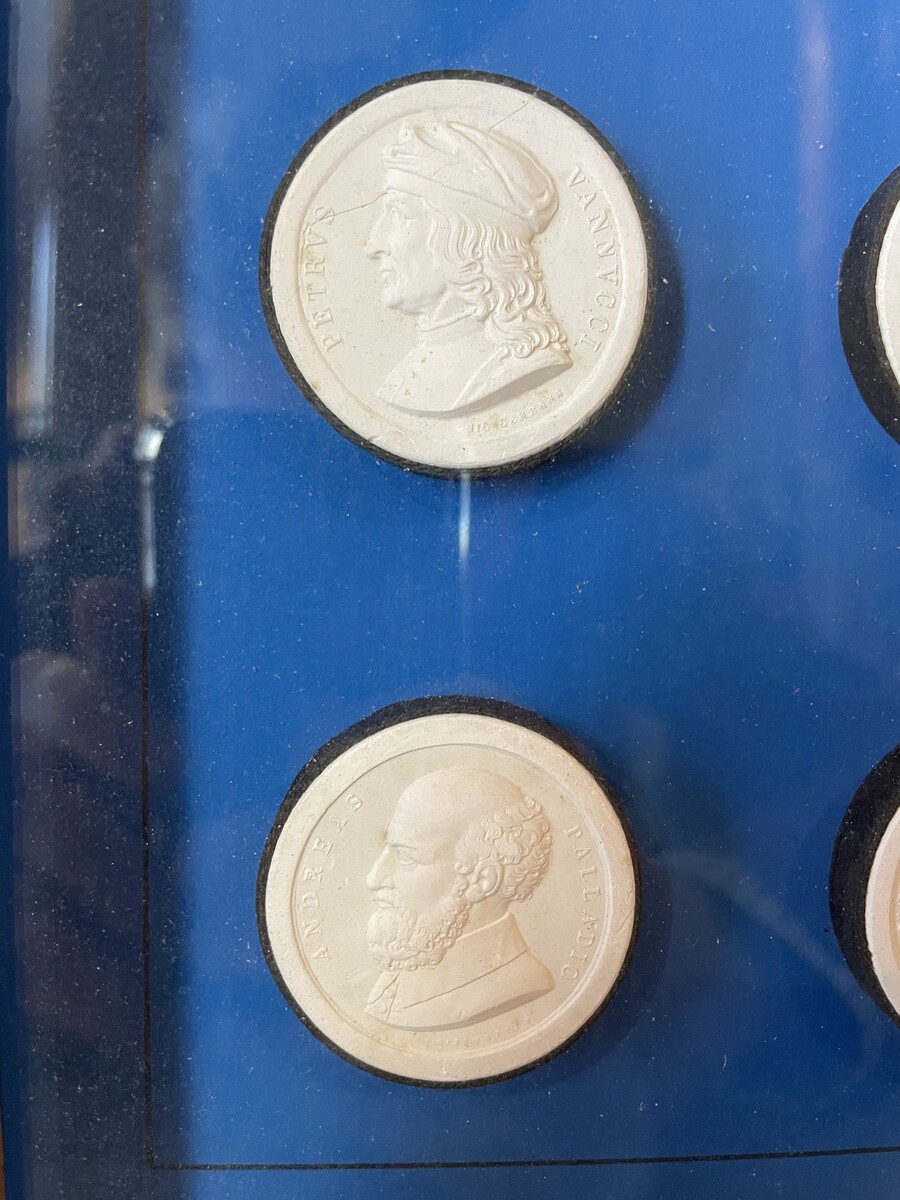 Set of twelve signed medallions