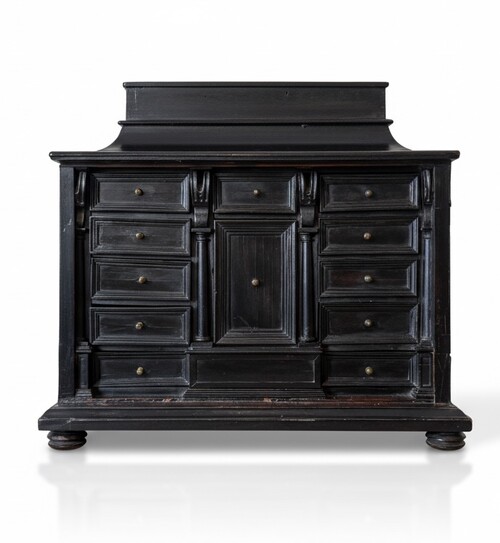 Small Antwerp cabinet, composed of 11 drawers (doors missing)
