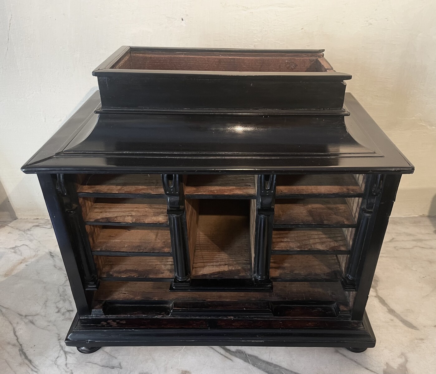 Small Antwerp cabinet, composed of 11 drawers (doors missing)