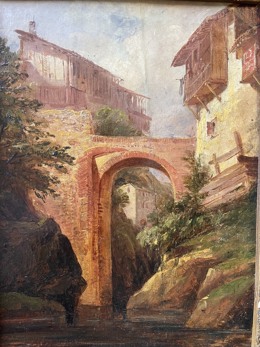 View of an architectural valley